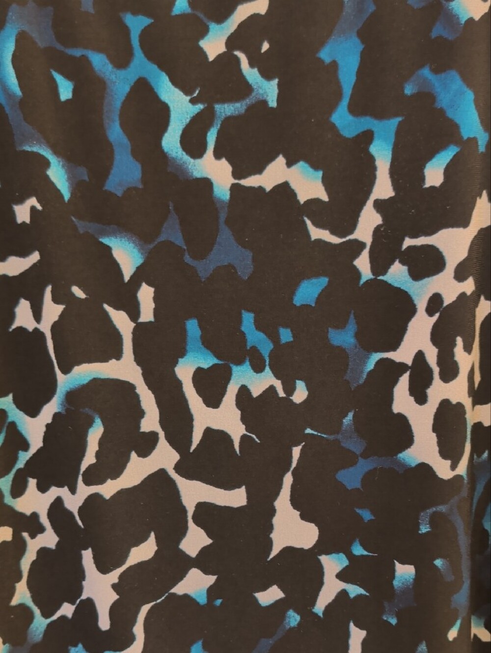 Alfani Women’s Abstract Print Hi-Low Top | XL | Blue Black White Stretch Blouse - Picture 3 of 6